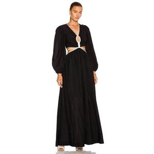 SIMKHAI Tierneigh Maxi Dress in Black Small New Womens Long Gown